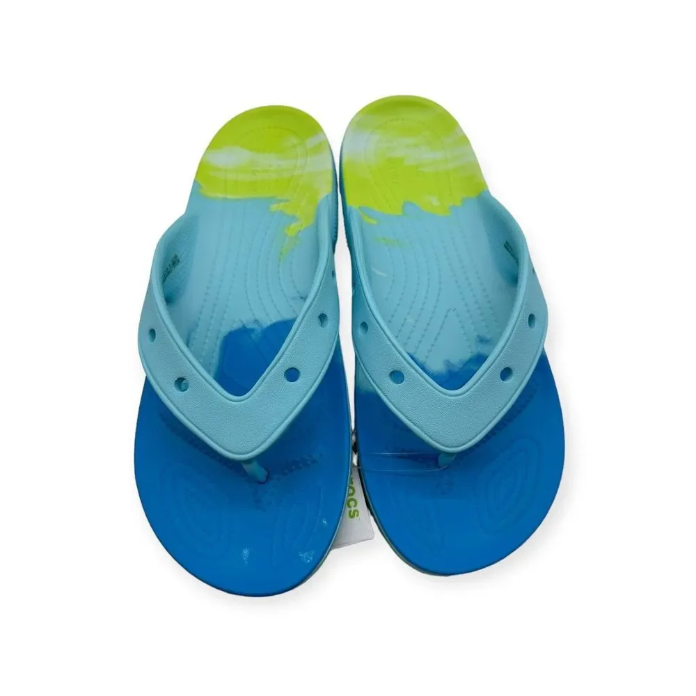 Crocs Ombre Slides Thong Sandals‎ Slipper Artic Blue Green Unisex Men's Size 13